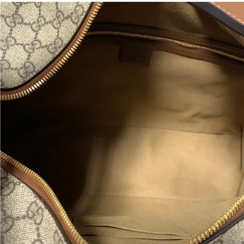 Gucci Chain Hobo GG Coated Canvas